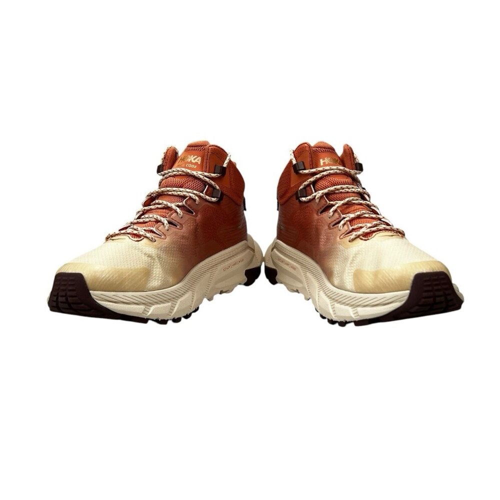 Hoka One One Trail Code GTX Sunbaked Trail Red Hiking Boots Women's Sz 7 - 11 B - Picture 8 of 9